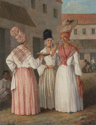 West Indian Cultural Exchange Scene Painting