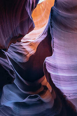 Wall Art featuring the photograph Antelope Canyon Spiral Rock Arches #4 by Deimagine