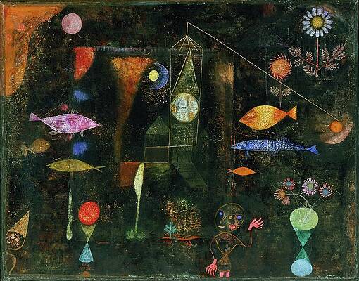 Surreal Fish Fantasy Wall Art