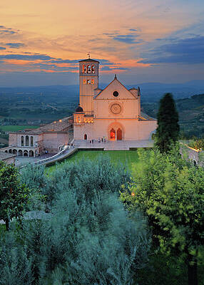 Wall Art featuring the digital art Italy, Umbria, Perugia District, Assisi, Basilica Of San Francesco #4 by Riccardo Spila