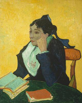 Yellow Wall Art featuring the painting L'arlesienne by Vincent Van Gogh