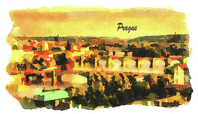 Architecture Painting - Old Bridges Of Prague #4 by Miroslav Liska