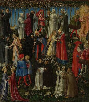 Religion Wall Art featuring the painting Paradise by Giovanni Di Paolo