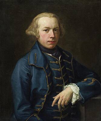 Pompeo Batoni Painting - Portrait Of A Gentleman by Pompeo Batoni