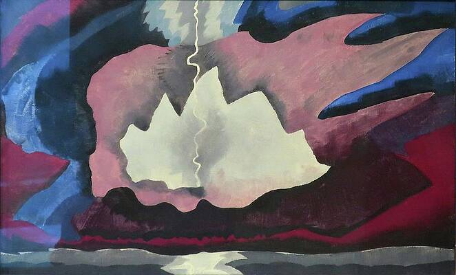 Expressionism Wall Art featuring the painting Thunder Shower by Arthur Dove