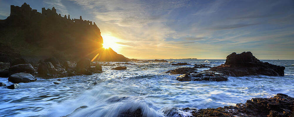 Ireland Wall Art featuring the digital art Dunluce Castle, Northern Ireland #5 by Maurizio Rellini