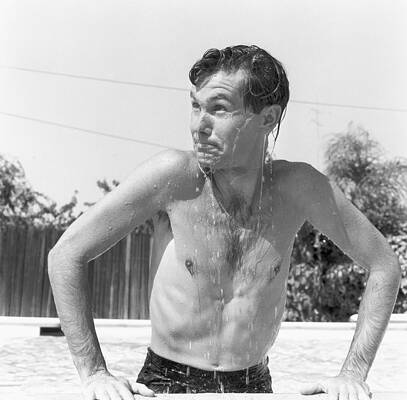 Man Enjoying a Refreshing Swim Wall Art