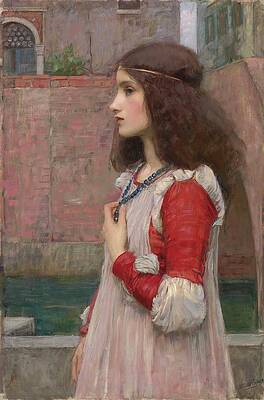 Gaze Painting - Juliet by John William Waterhouse