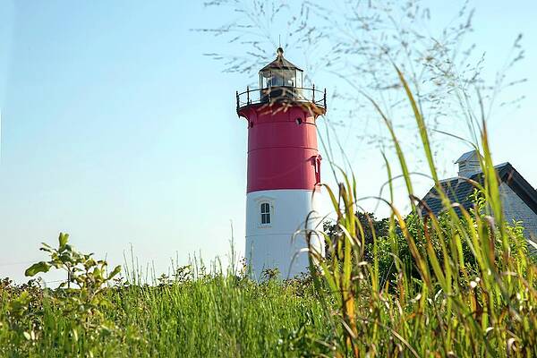 Lighthouse Wall Art featuring the digital art Nauset Beach Lighthouse, Cape Cod, Ma #5 by Lumiere