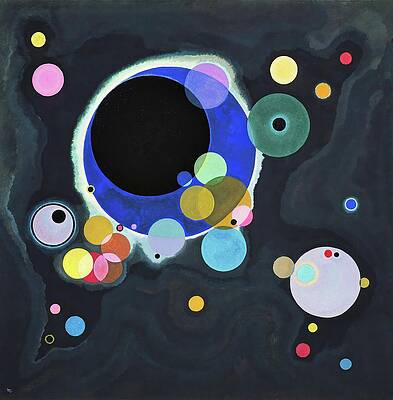 Wassily Kandinsky's Geometric Circle Composition Wall Art
