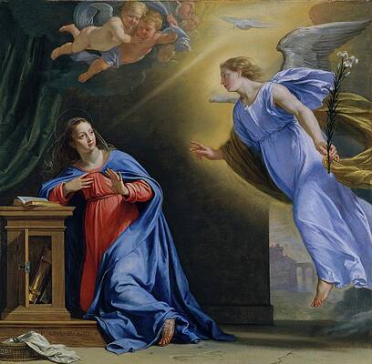 The Annunciation by Philippe de Champaigne Wall Art