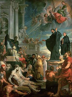 Religion Wall Art featuring the painting The Miracles Of St. Francis Xavier by Peter Paul Rubens