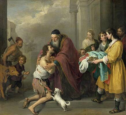 Prodigal Son's Joyful Return Wall Art