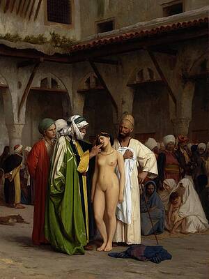 Jean Leon Gerome Painting - The Slave Market by Jean-leon Gerome