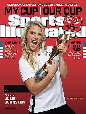 Julie Johnston Celebrates Victory Photograph
