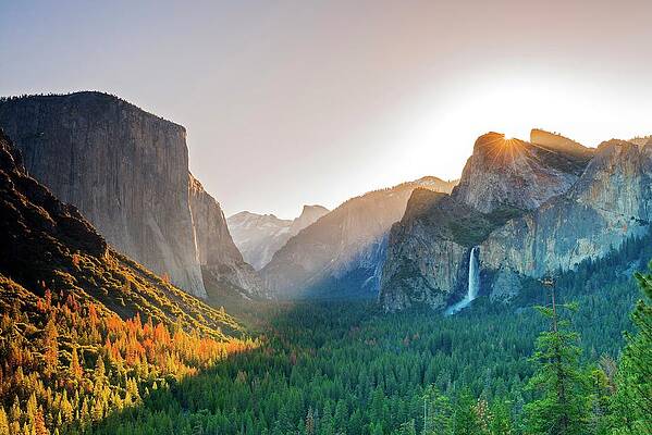 North America Wall Art featuring the digital art Yosemite National Park, California #5 by Jordan Banks