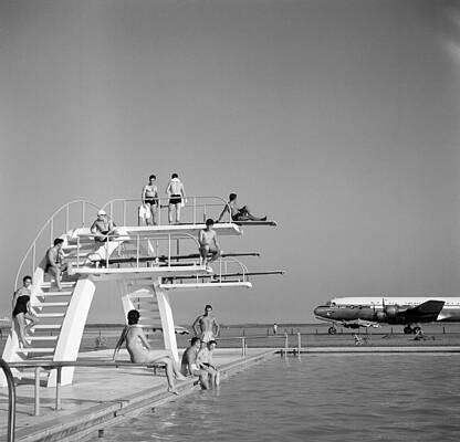 Diving Board by the Airport Wall Art