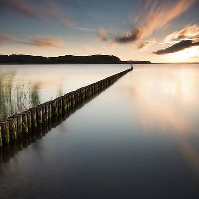 Atmospheric Wall Art featuring the digital art Germany, Mecklenburg-western Pomerania #6 by Manfred Voss
