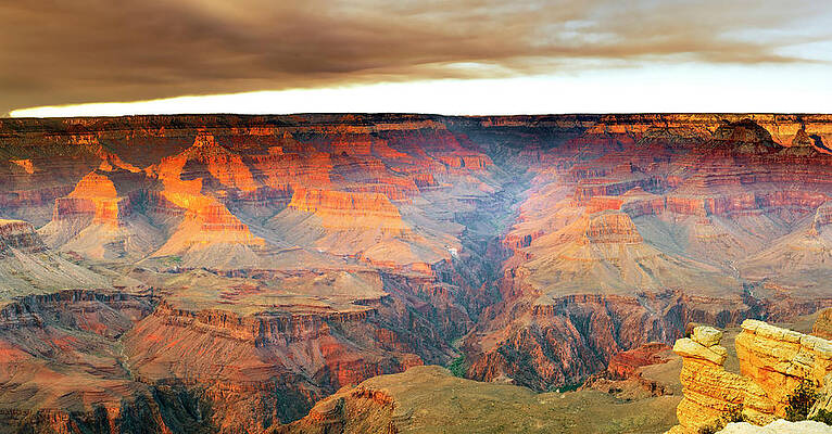 National Parks Wall Art featuring the digital art Grand Canyon, Arizona, Usa #6 by Francesco Carovillano