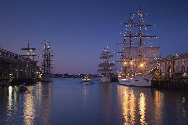 Boston Digital Art - Tall Ships Festival, Boston, Ma #6 by Walter Bibikow