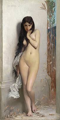 Insects Painting - The Grasshopper by Jules Joseph Lefebvre