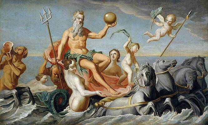 John Singleton Copley Painting - The Return Of Neptune by John Singleton Copley
