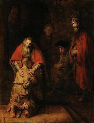 Return of the Prodigal Son by Rembrandt Wall Art