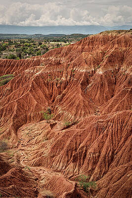 Surreal Landscape At Tatacoa Desert Desierto De La Tatacoa, Township Villavieja Nearby Neiva, Departmento Huila, Colombia, Southamerica #7 Print
