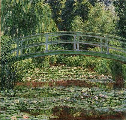 Claude Monet's Japanese Footbridge Painting