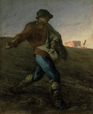 Jean Francois Millet Painting - The Sower by Jean-francois Millet