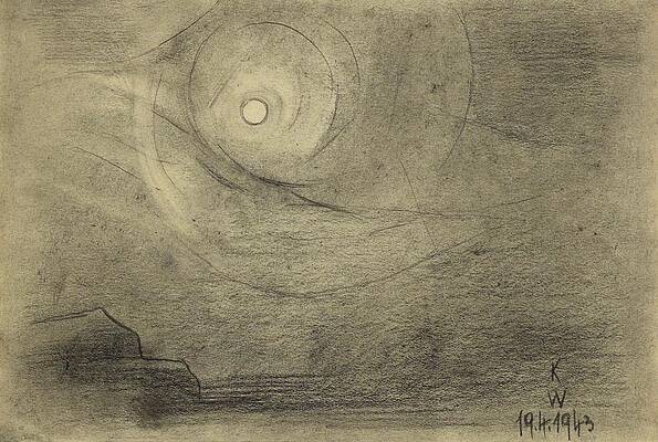 Monochrome Drawing - Ohne Titel by Karl Wiener