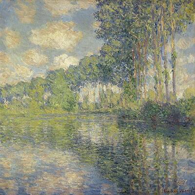Nature Painting - Poplars On The Epte by Claude Monet