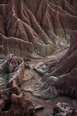Surreal Landscape At Tatacoa Desert Desierto De La Tatacoa, Township Villavieja Nearby Neiva, Departmento Huila, Colombia, Southamerica #9 Print