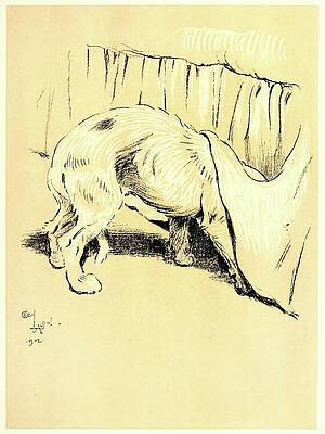 Dog Painting - A Dog Day Pl 14 by Cecil Charles Windsor Aldin