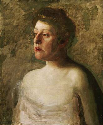 Gaze Painting - A Singer by Thomas Eakins