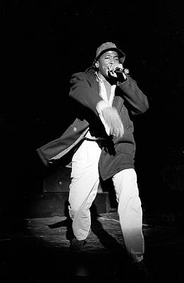 Energetic Rap Performance Wall Art