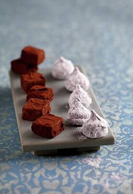 Absinth Truffles And Honey And Sage Truffles Print