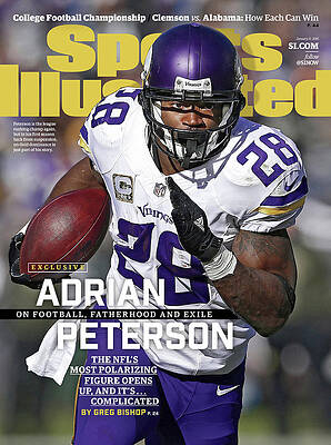 Adrian Peterson in Action Wall Art