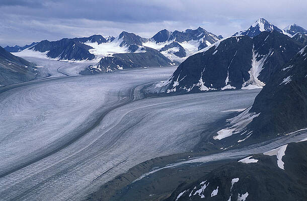 North America Wall Art featuring the digital art Aerial View Of Wrangell Mountains, Ak by Heeb Photos