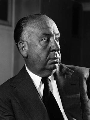 Wall Art featuring the photograph Alfred Hitchcock by Baron