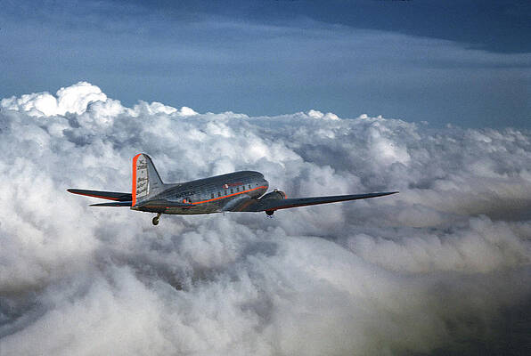 Wall Art featuring the photograph American Airlines Covair Liner by Michael Ochs Archives