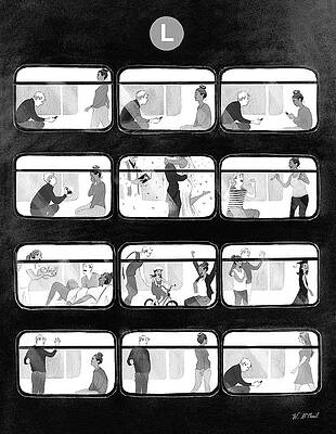Scenes from an L Train Journey Wall Art