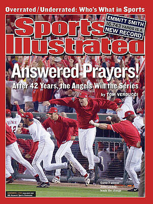 Angels Win World Series Celebration Photograph