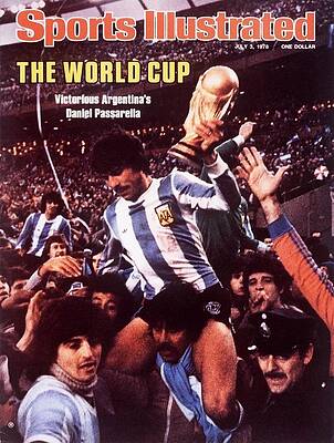 Daniel Passarella Celebrates 1978 World Cup Victory Photograph