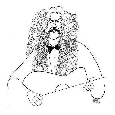 Music Drawing - Arlo Guthrie by Al Hirschfeld