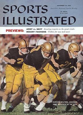 1958 Sports Illustrated Cover Featuring Football Photograph
