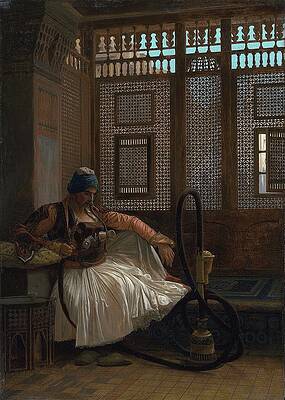 Jean Leon Gerome Painting - Arnaut Fumant by Jean-leon Gerome
