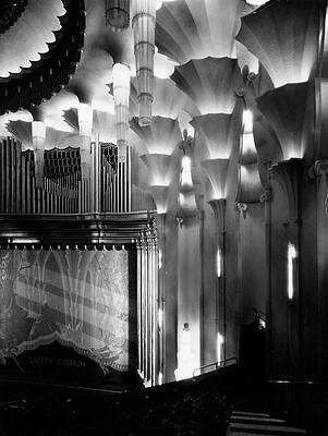 Art Deco Theater Interior Wall Art