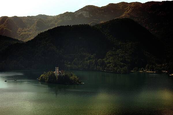 Landmark Photograph - Autumn By Lake Bled by Robert Grac