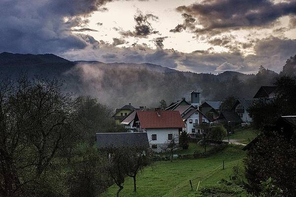Landmark Photograph - Autumn In Bled by Robert Grac